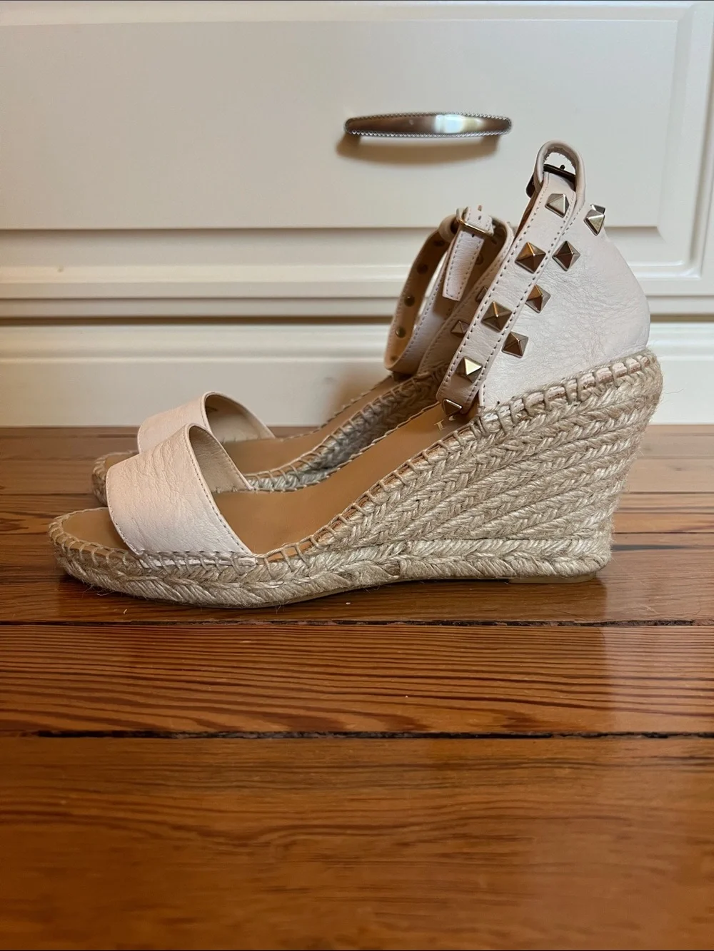 Maypol Espadrille Wedge Rockstud Sandals